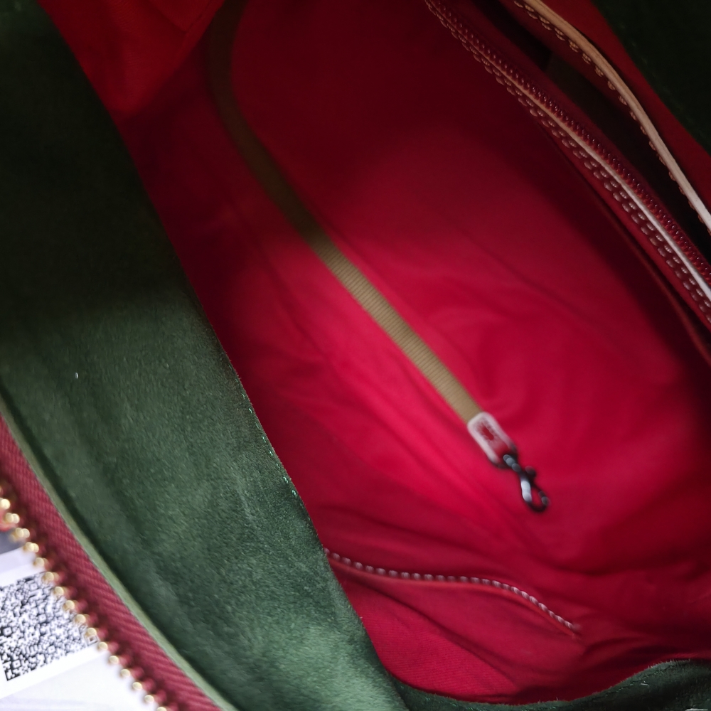 Dooney & Bourke Red Leather Satchel - Picture 4 of 16